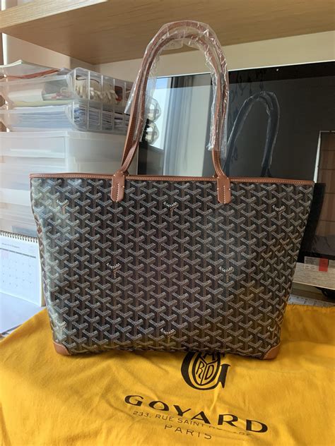 taupe goyard tote|authentic Goyard handbags.